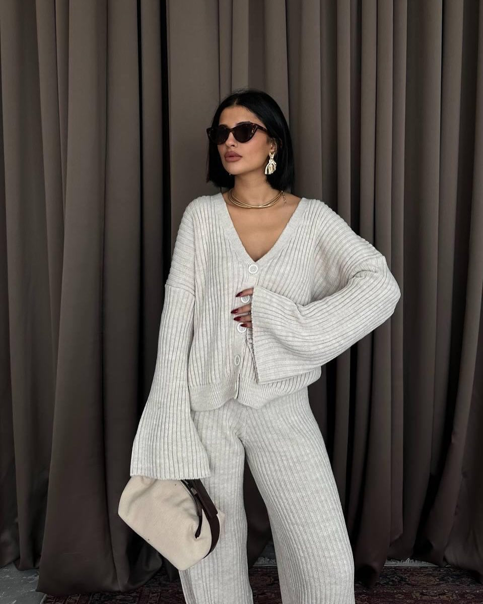 The Soft Lounge Knit Set — Oatstone