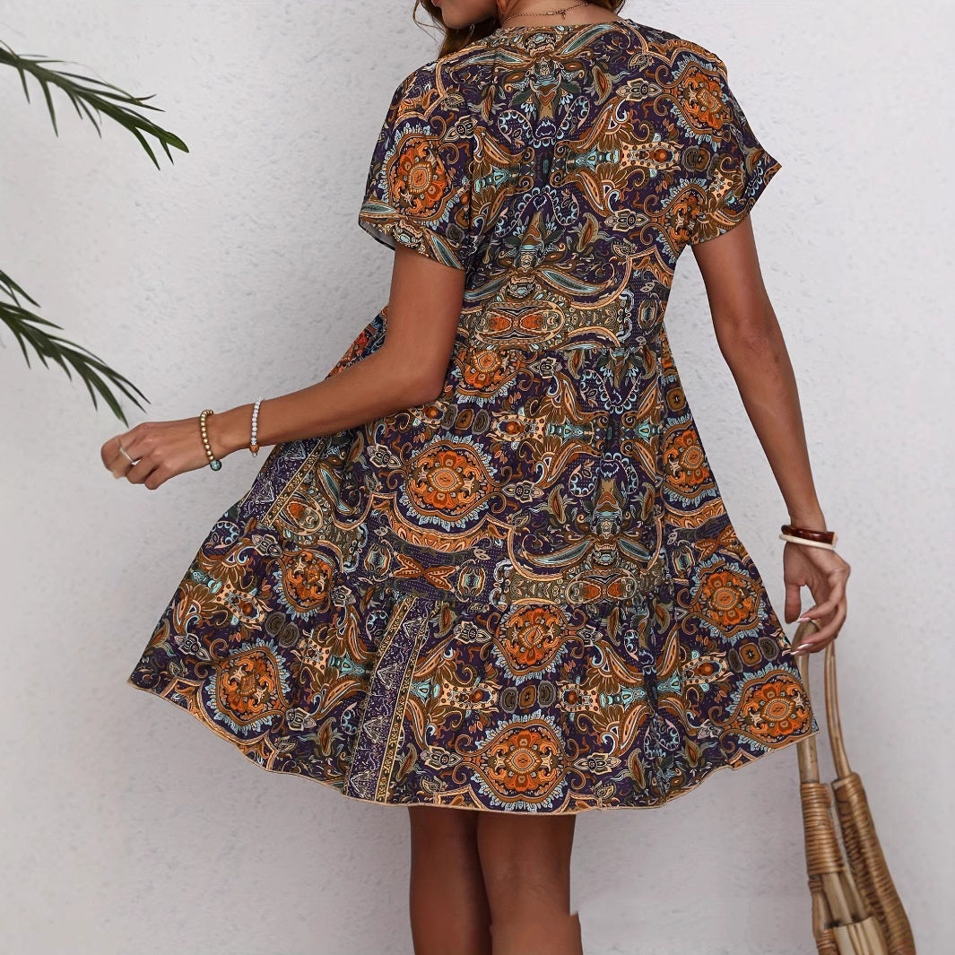 The Garden Echo Dress – Sunlit Mosaic