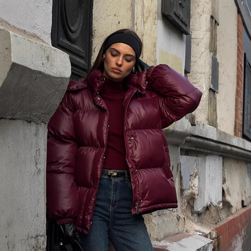The Winter Down Jacket — Deep Garnet