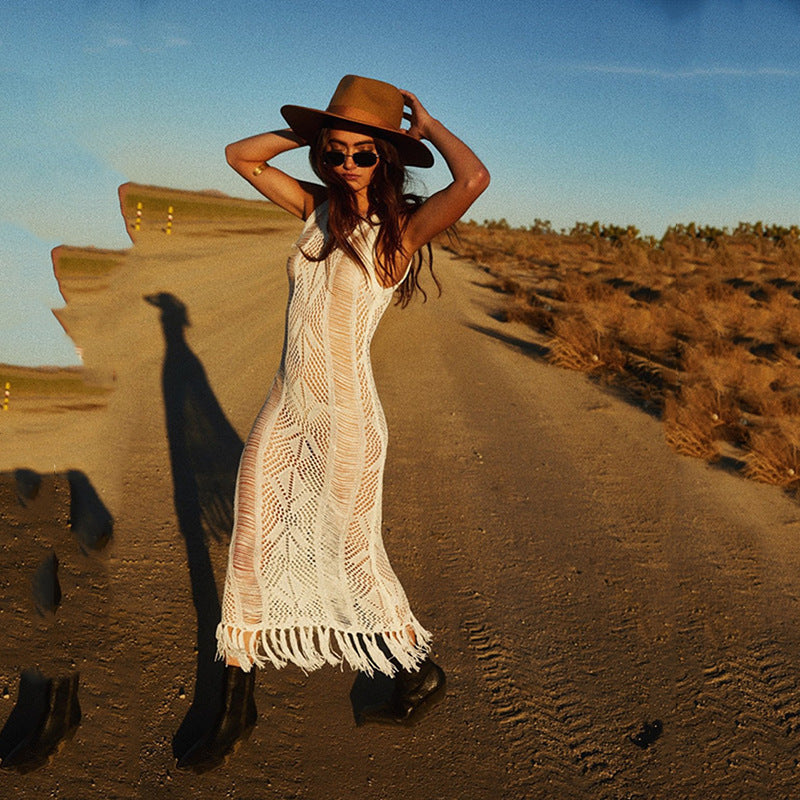 The Desert Muse Knit Dress – Ecru