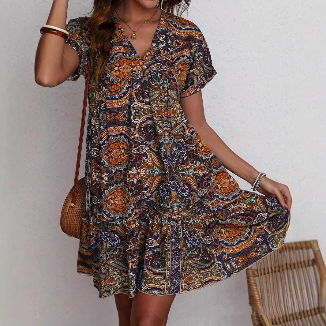 The Garden Echo Dress – Sunlit Mosaic