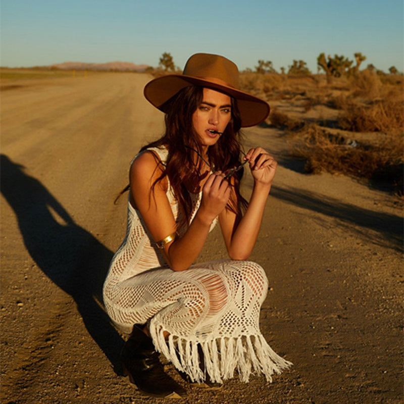 The Desert Muse Knit Dress – Ecru