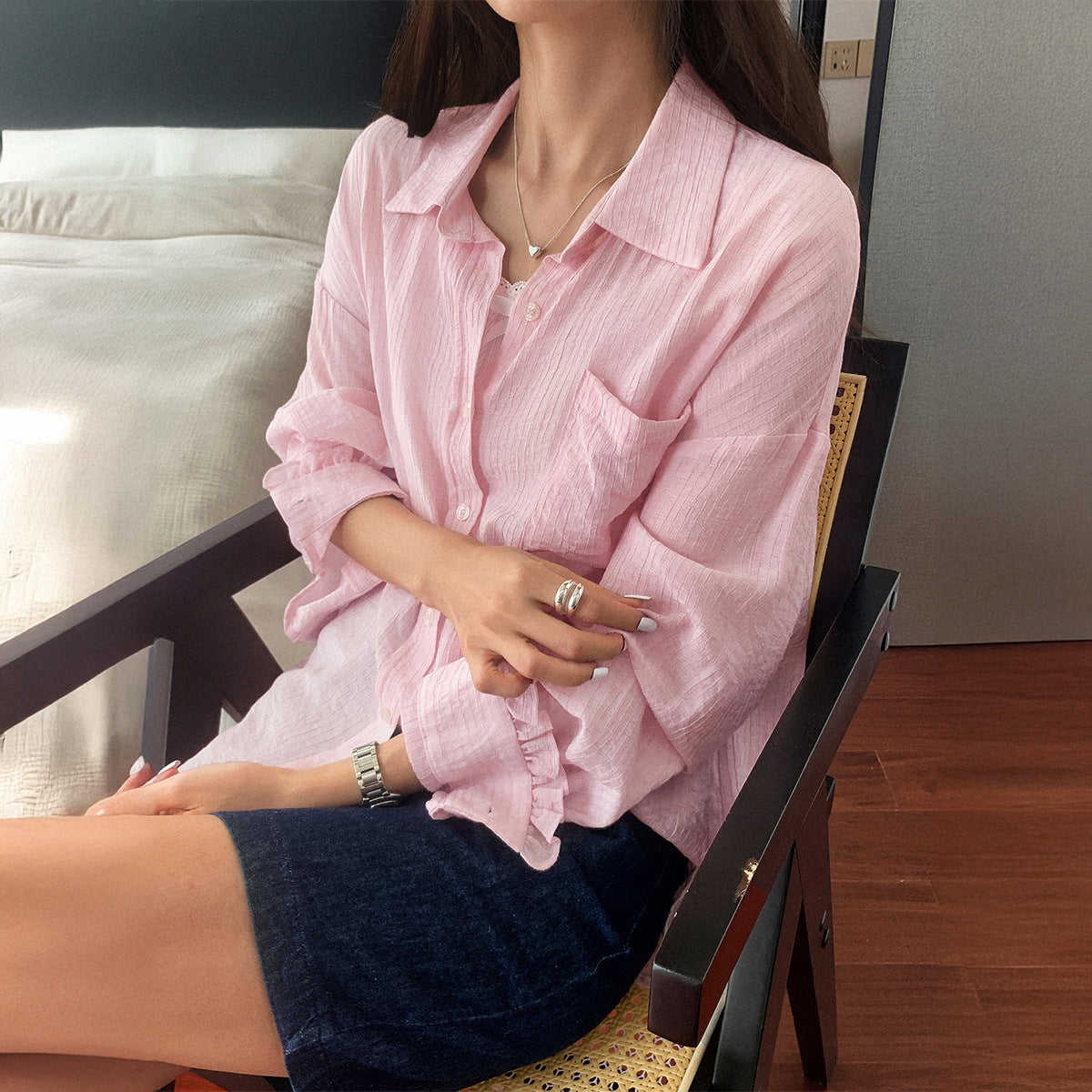 The Soft Morning Shirt – Rose Mist
