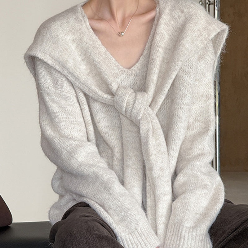 The Wool Relaxed Sweater — Oat Mist
