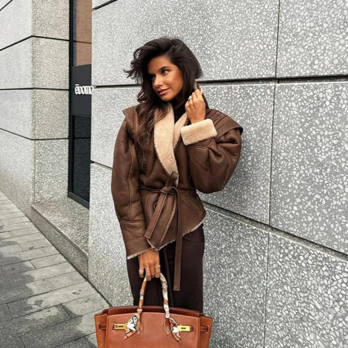 The Soft Armor Suede Coat