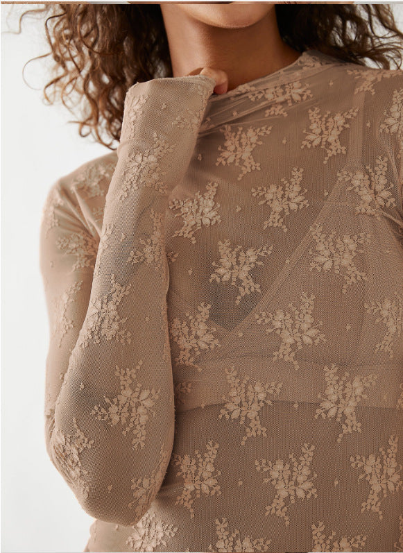 The Soft Lace Whisper Top – Blush Meadow