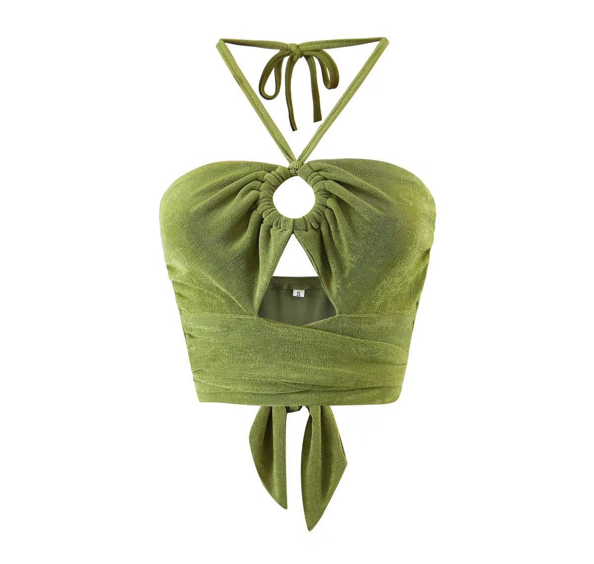 The Sculpted Wrap Bustier — Citrus Aura