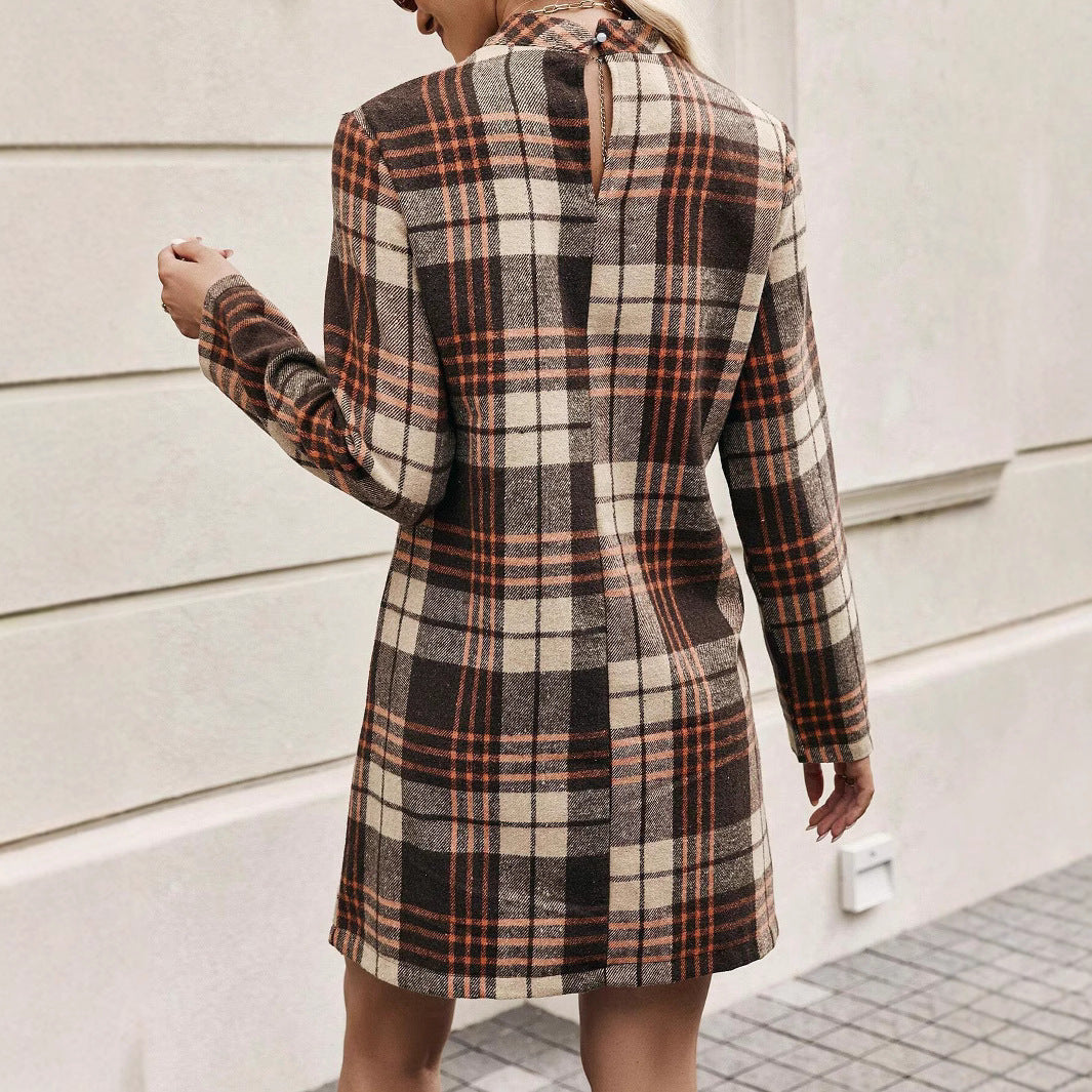 The Soft Memory Plaid Dress