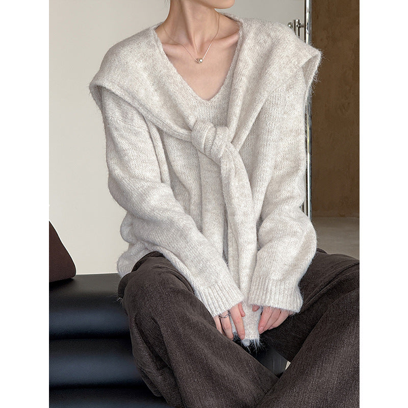 The Wool Relaxed Sweater — Oat Mist