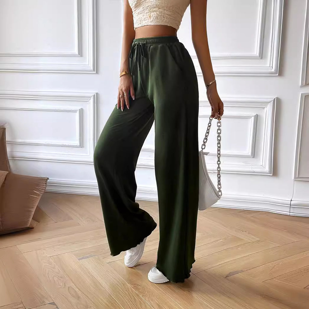 The Ease Wide-Leg Trousers