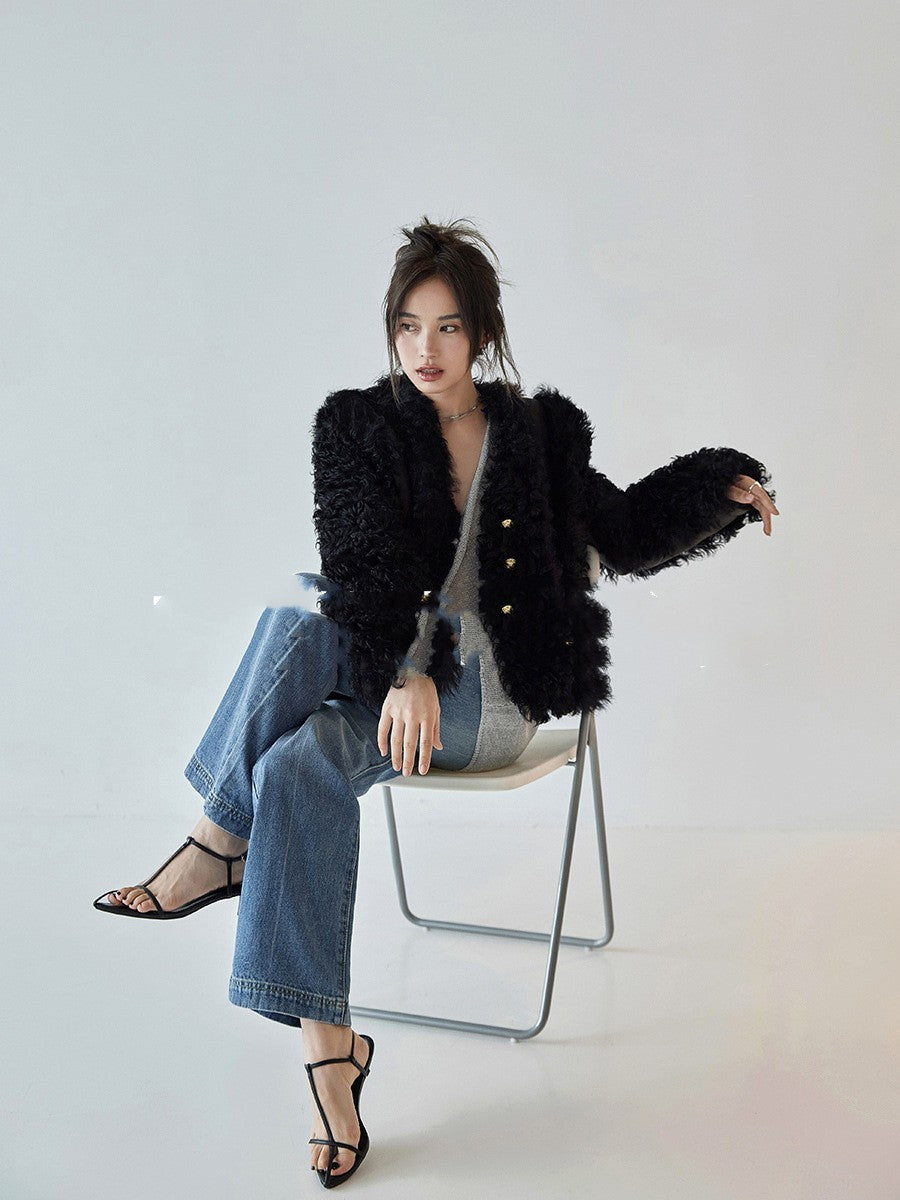 The Soft Ember Coat – Midnight