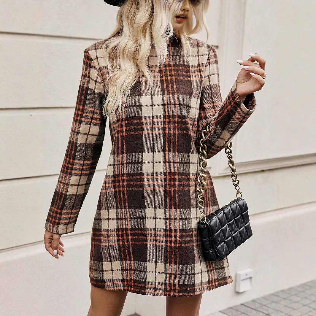 The Soft Memory Plaid Dress