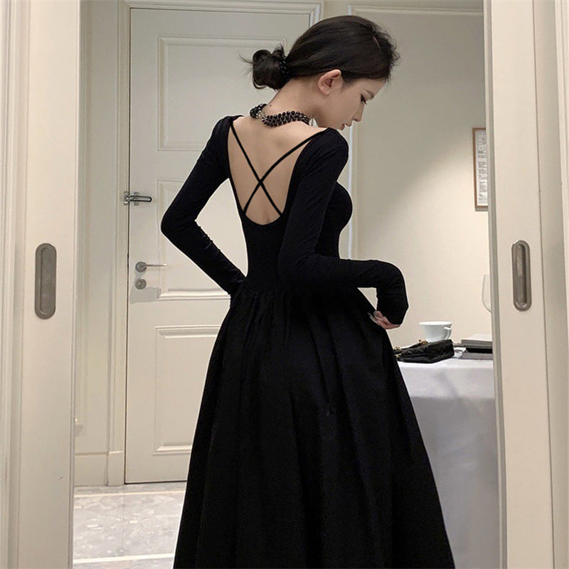 The Ballroom Knit Dress — Noir