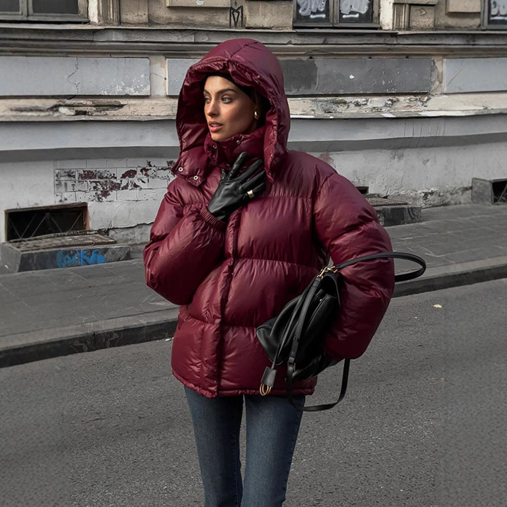 The Winter Down Jacket — Deep Garnet