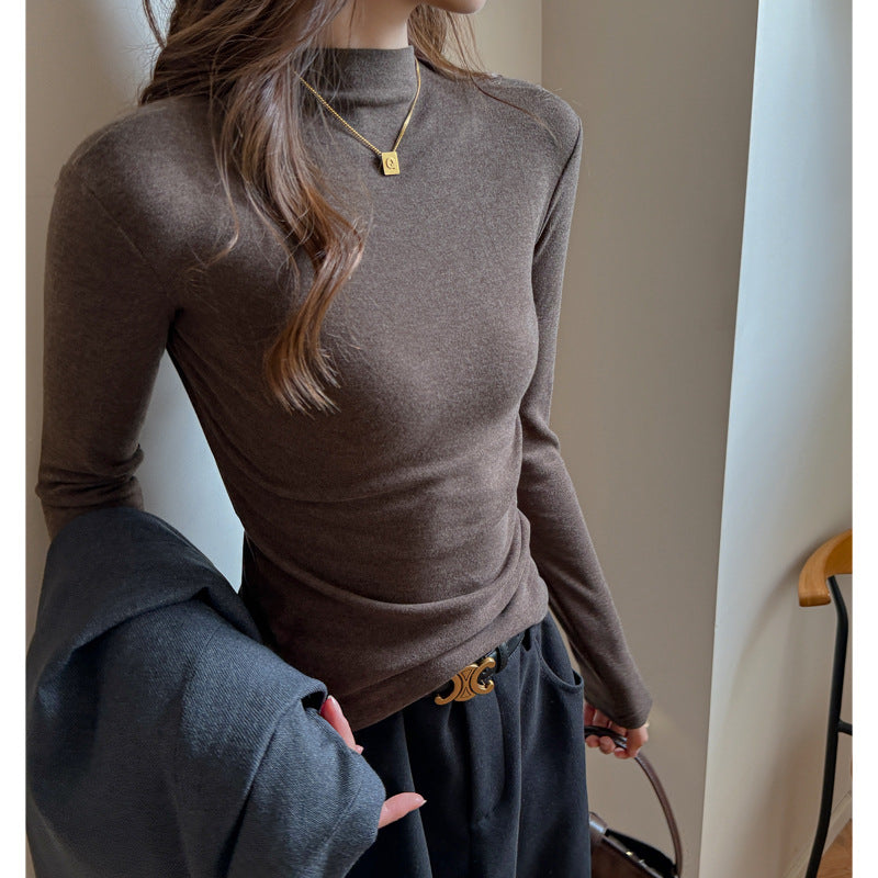 The Quiet Base Knit — Cocoa Smoke