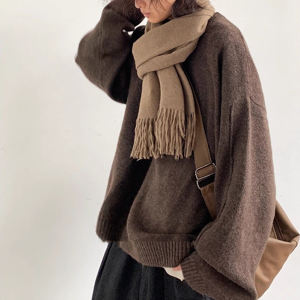 The Gentle Season Knit – Earth Brown