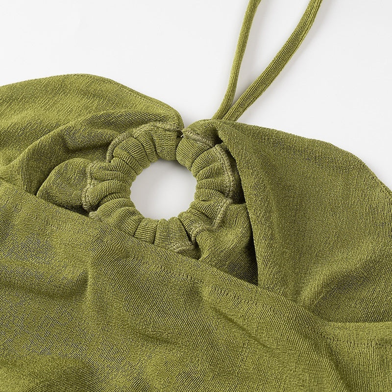 The Sculpted Wrap Bustier — Citrus Aura