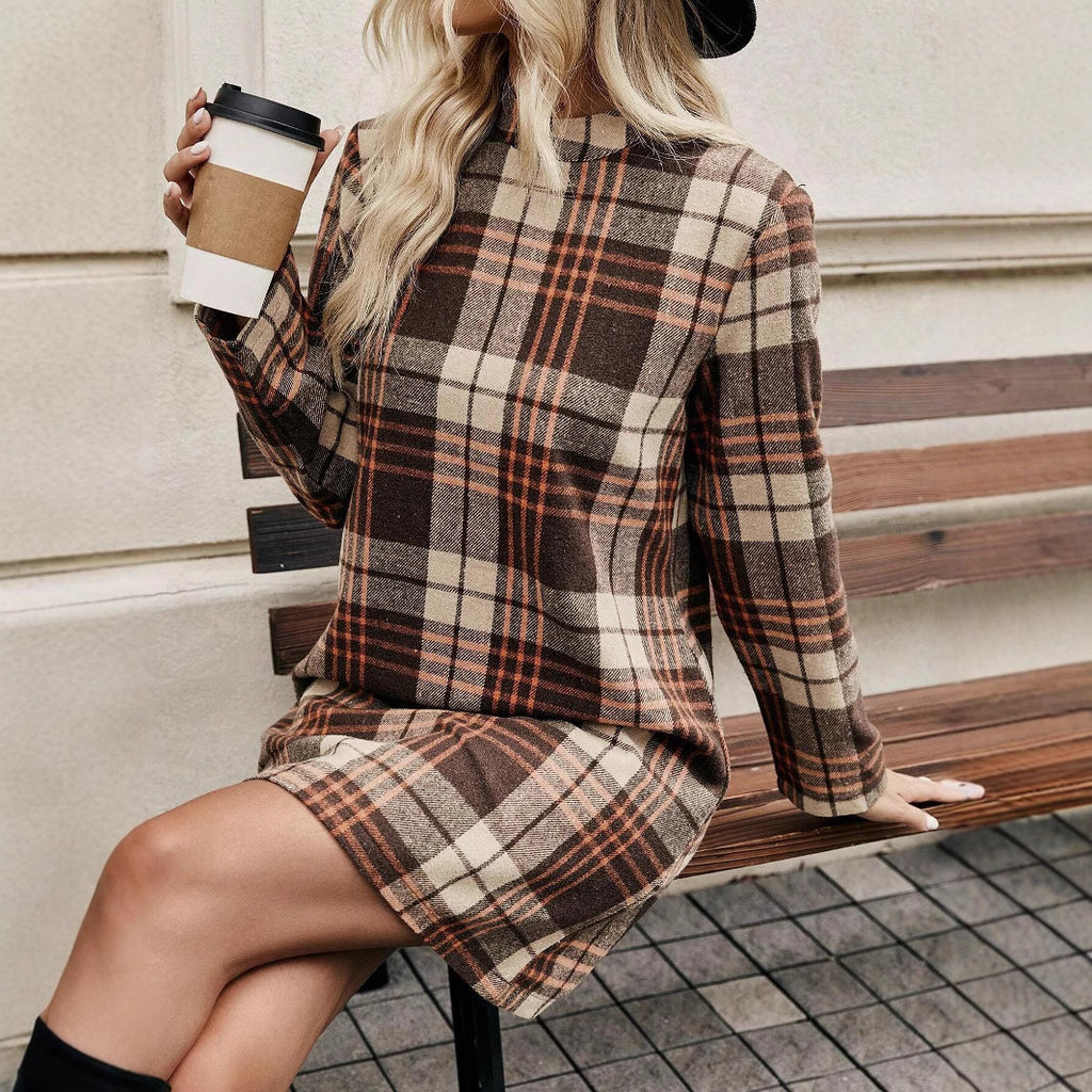 The Soft Memory Plaid Dress
