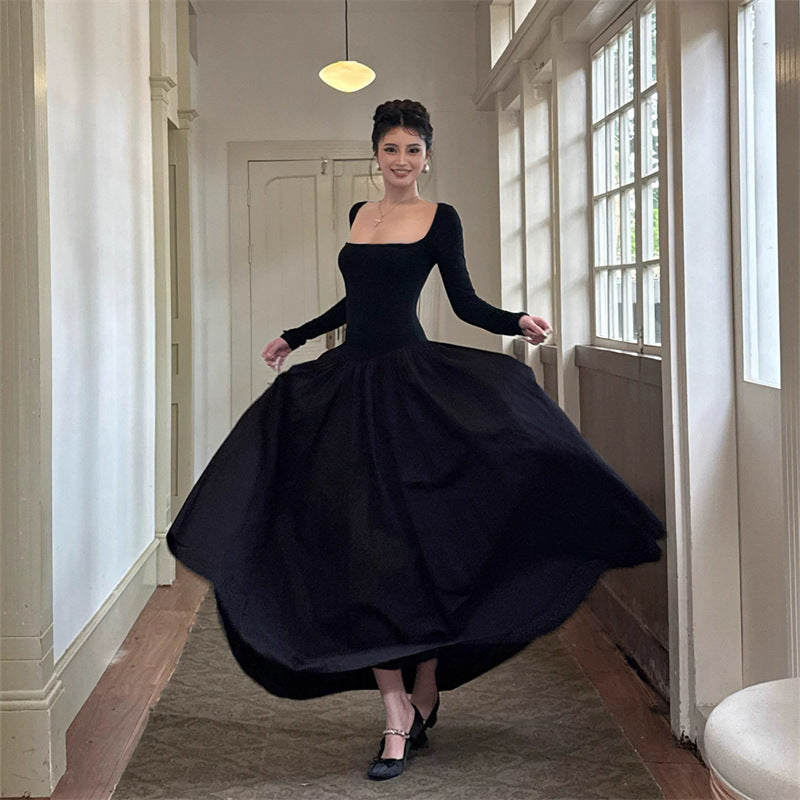 The Ballroom Knit Dress — Noir