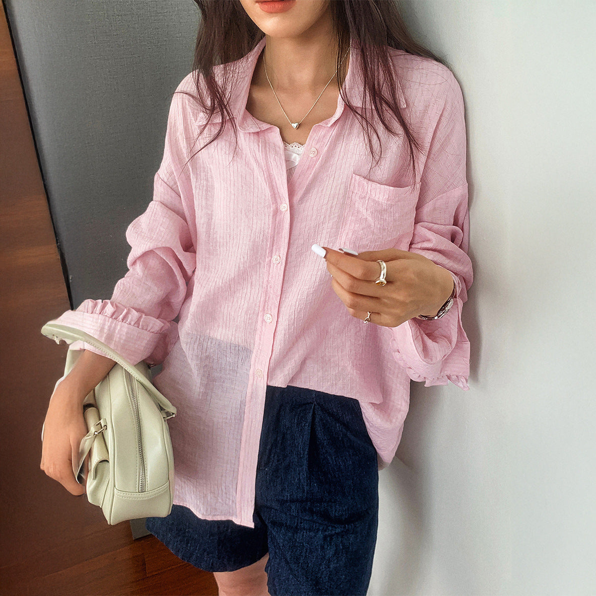 The Soft Morning Shirt – Rose Mist